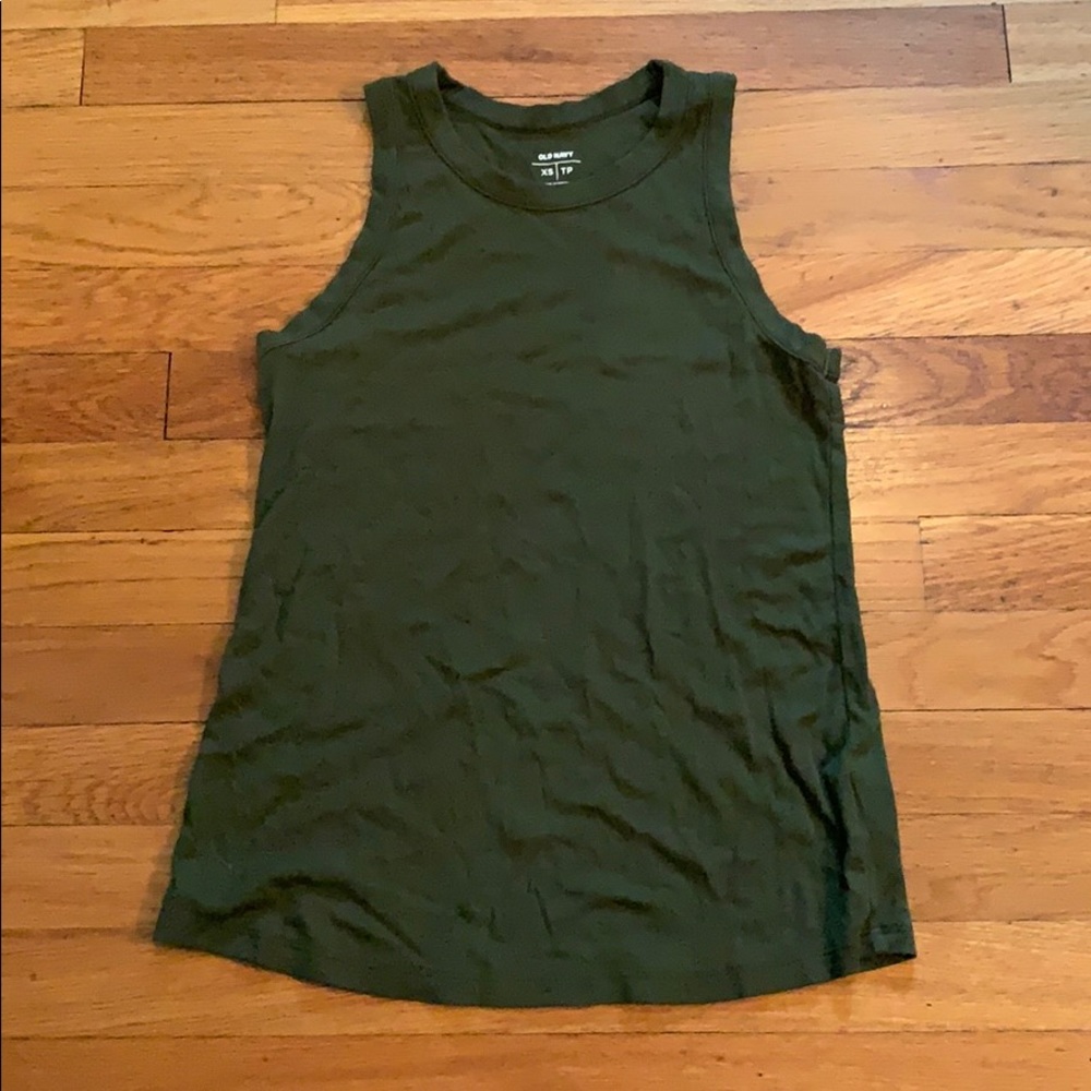 Green tank top